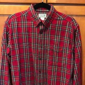 LL Bean men’s cotton flannel shirt